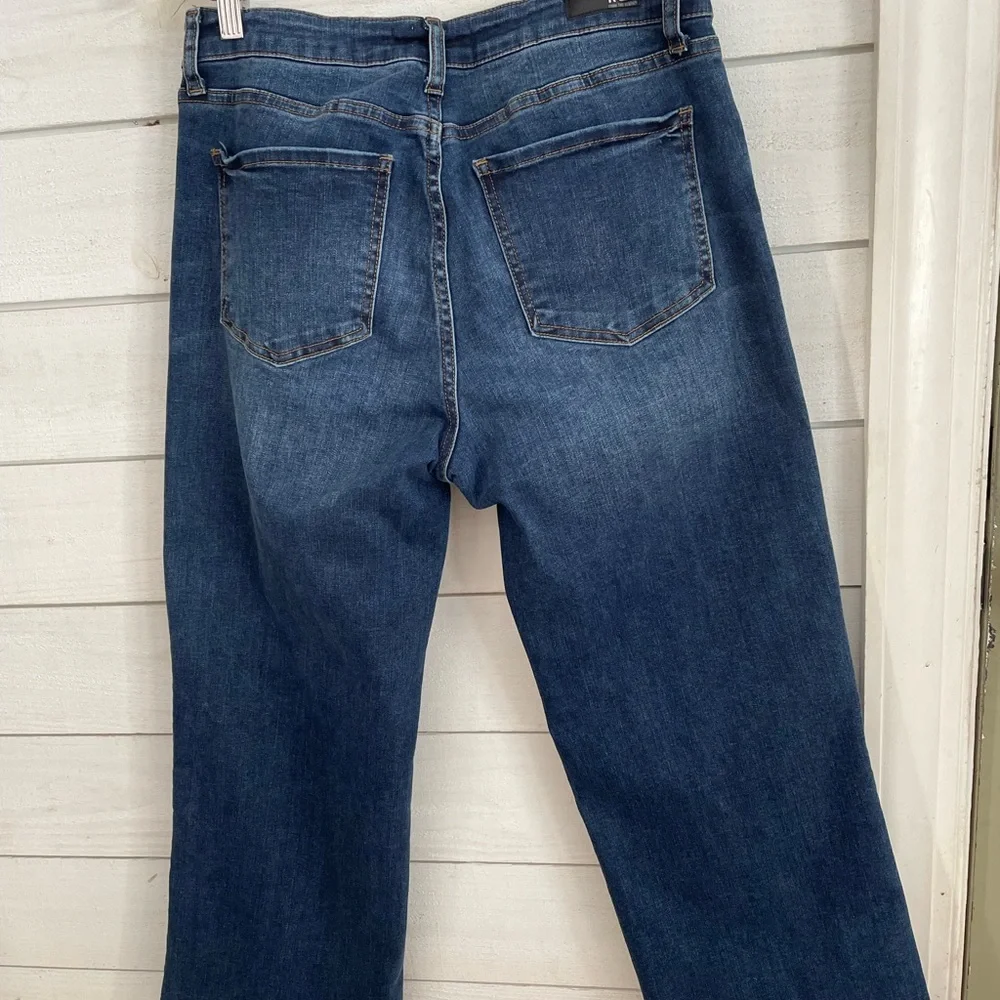 Kut From The Kloth Charlotte High Rise Wide Leg Culotte dark wash Jeans Size 8 - Picture 6 of 11